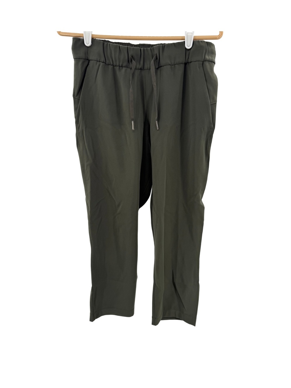 lululemon athletica On the Fly Olive Green Cropped Women's Pants 6 W6AVMS 23”